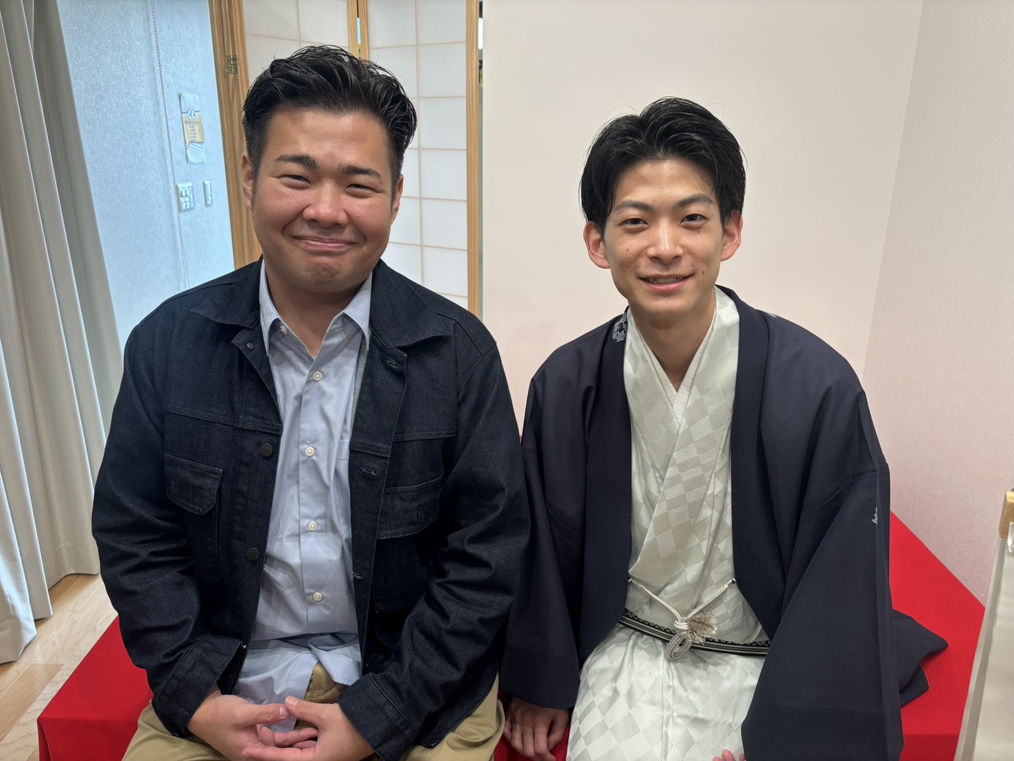 澤田 達也さんと落語家 月亭柳正