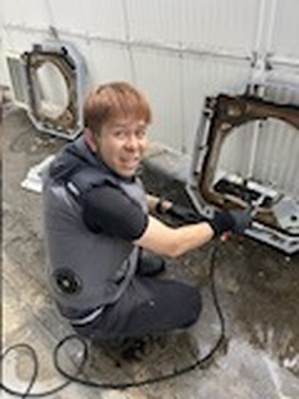 高圧洗浄作業